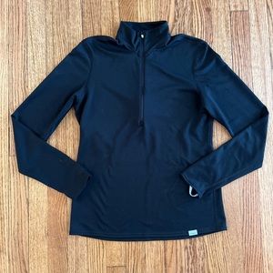 Patagonia Black Capilene Quarter Zip Pullover Sweater